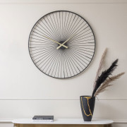 Spoke Metal Wall Clock