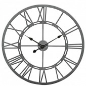 Vistini Outdoor Wall Clock - Grey 