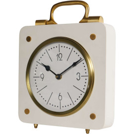 Cream and Gold Mantel Clock