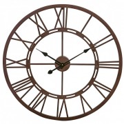 Vistini Outdoor Clock – Distressed Brown 