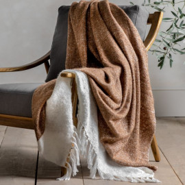 Faux Mohair Throw – Tan