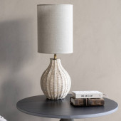 Natural Rattan Lamp with Shade – Small 