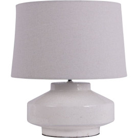 Glazed Table Lamp – White