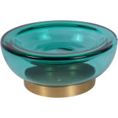 Jorum Collection Glass Bowl with Brass Detail