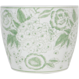 Green Porcelain Planter - Medium