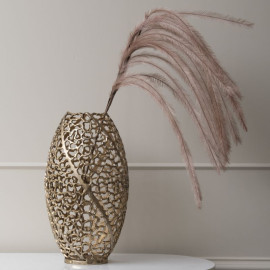 Gold Coral Aluminium Barrel Vase 