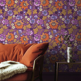 Designer Wallpaper Miliana-Plum