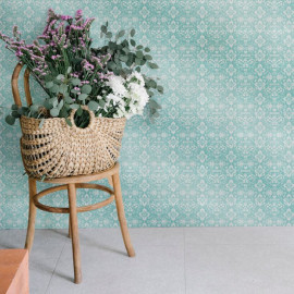 Designer Wallpaper – Turquoise Jewel 